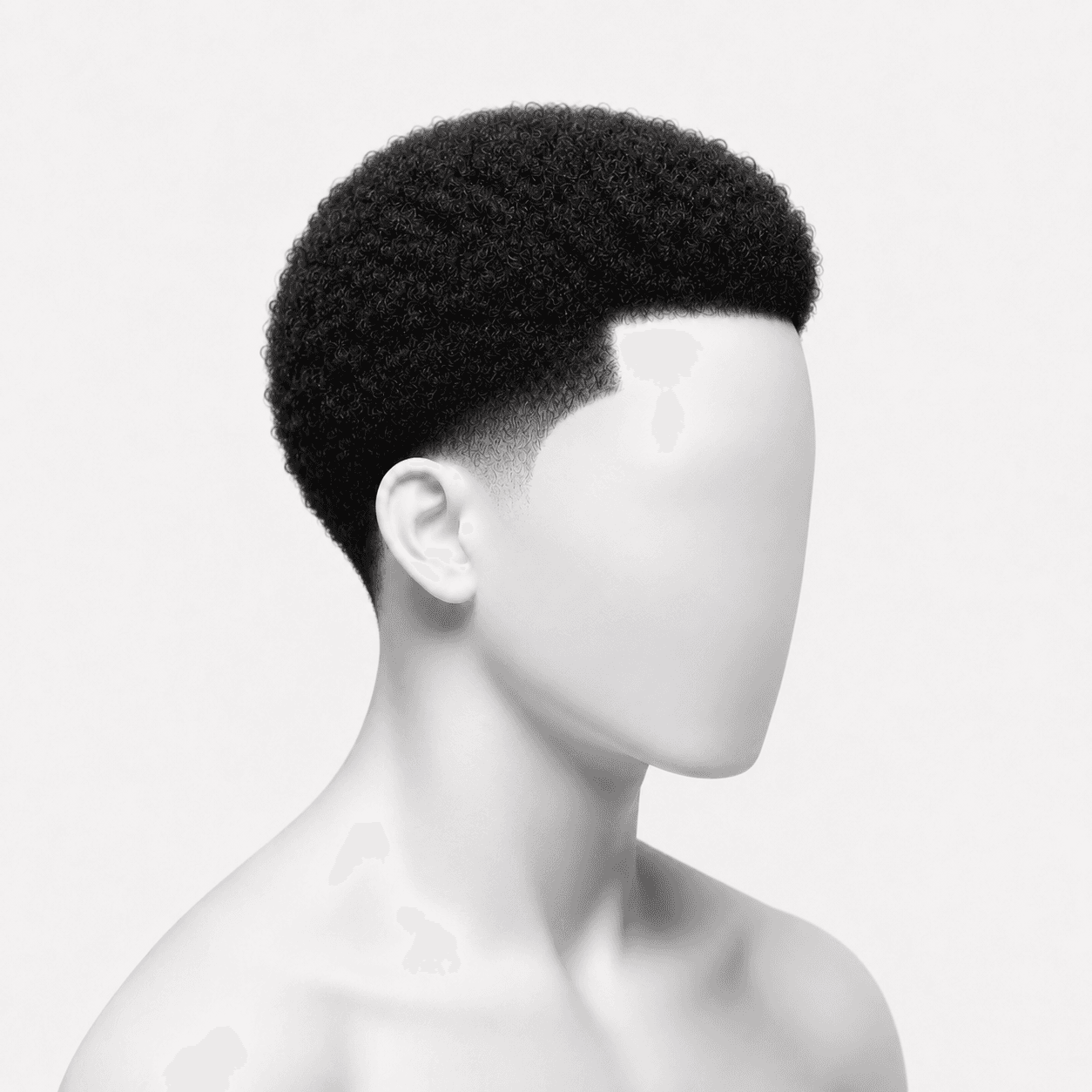 Curly High Top Fade chez NF Barber Shop