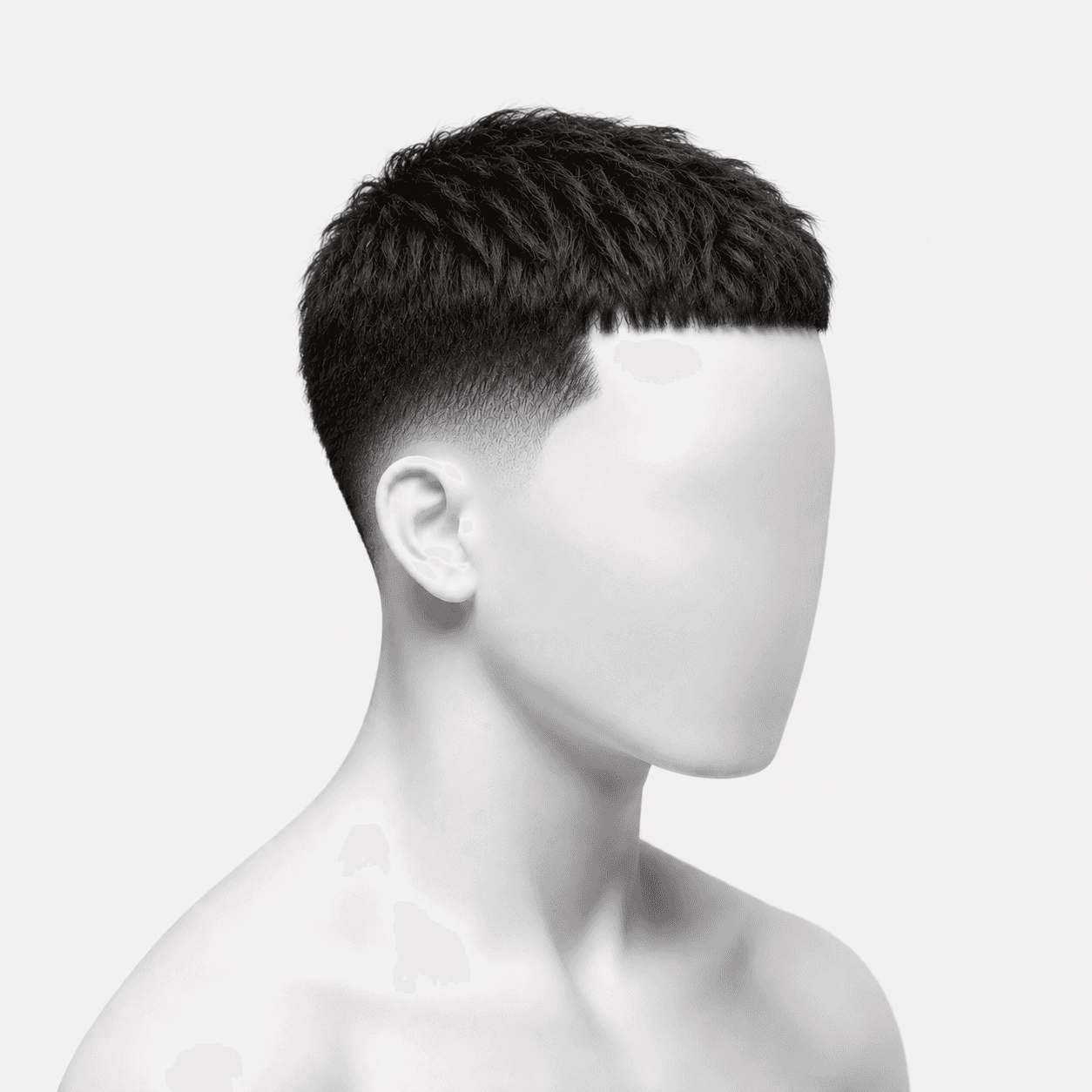 Messy Fringe Fade